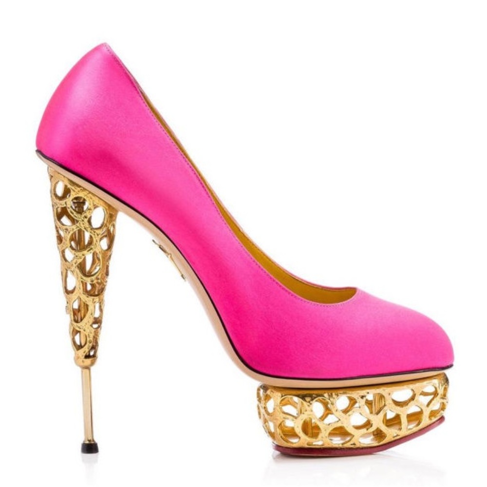 CHARLOTTE OLYMPIA Objets D'Art Gold Sculptured 37.5 - Picture 9 of 9